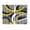 Yellow, variant on Turquoise Geometric Kitchen Curtains 63 Inch Length, Grey Classic Abstract Lines Striped Grommet Top Bedroom Living Room Curtains, Light Filtering Cafe Curtain Drapes 2 Panels Set 84''x63''