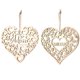 thumbnail image 5 of Moyic Paquete de 2 adornos colgantes en forma de corazón, regalos huecos para mamá de hijas, adornos de madera, accesorios para coche, decoraciones Decoración del hogar JM01287 Moyic HA011736-01, 5 of 6