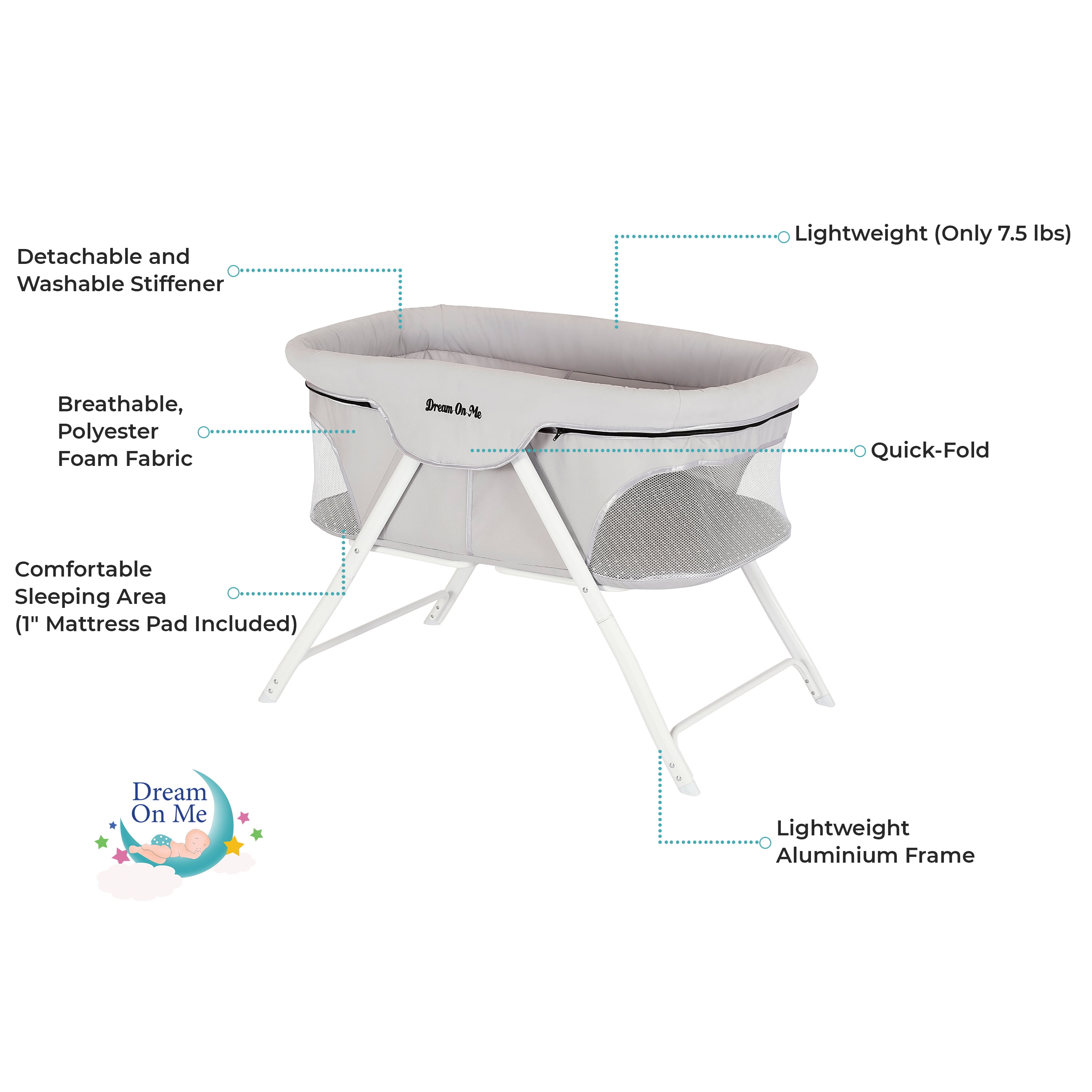 dream on me portable bassinet