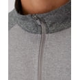 thumbnail image 4 of Hanes Cool DRI Men's Quarter Zip Pullover Black/Graphite L, 4 of 7