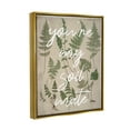 thumbnail image 3 of Stupell Industries You're My Soil Mate Rustic Fern Motif Calligraphy Metallic Gold Framed Floating Canvas Wall Art, 24x30, by Lil' Rue, 3 of 6