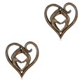 thumbnail image 2 of Wosthever Escultura de madera en forma de corazón, artesanía rústica, casa de campo, decoración para fiesta de boda, coleccionables para el Type1 NO1, 2 of 6