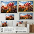 thumbnail image 4 of Designart "Denmark Multicolor Tulip landscapes III" Floral Wall Art Living Room, 4 of 5