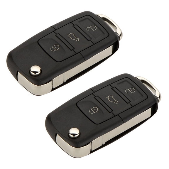 2X 3 Button Replacement Keyless Entry Remote Car Flip Key Shell Fob Case for,2 x Key Shell Case