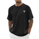thumbnail image 2 of Camisas de Manga Larga para Hombres Imprimir Casual Cuello Redondo Blusa de Manga Corta, Camisas de Lino para Hombres, 2 of 9