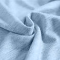 thumbnail image 7 of BODOAO Crop Tops for Women with Built In Bra Short Sleeve Scoop Neck Padded Shirt, Soft Stretch Fitted Basic Summer Tee for Yoga Workout Lounge Going Out Casual Outfits Light Blue M, 7 of 7