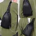 thumbnail image 6 of Waterproof Sling Bag for Men Crossbody Bag Shoulder travel Backpack Sling with USB Charging Port Anti Theft Cross Body Bag Chest Daypack for Hiking Sports Running Women, 6 of 8