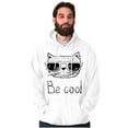 thumbnail image 5 of Be Cool Hipster Cat with Glasses Hoodie Sweatshirt Women Men Brisco Brands X, 5 of 6