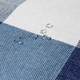 thumbnail image 5 of Blue Buffalo Plaid Placemats Set of 4, Linen Checkered Double Layer Placemat Kitchen Table Mats, Waterproof Heat Resistant Durable Cloth Place Mats 13 x 19 Inches (Navy Blue and White), 5 of 5
