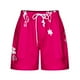 thumbnail image 3 of Mujeres Pantalones Cortos Ilustración de Verano Casual Encaje Hasta el Bolsillo Elástico, Pantalones Cortos Casuales para el Día Y el Ocio, 3 of 5