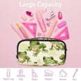 thumbnail image 4 of MUOOUM Pencil Case, Cute Green Frogs Pattern Large Capacity Pencil Pouch Stationery Pen Bag, 4 of 7