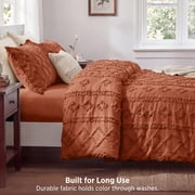 U Bedsure U by Bedsure Full Tufted Boho Comforter Set, 3 Pieces Farmhouse Shabby Chic Embroidery Bed… — $38.69 (47% off)