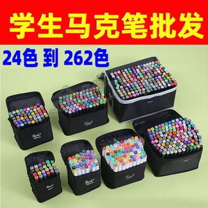TFixol 40-Color Set de marqueur à double embout pour l'art pour enfants, le dessin animé et l'utilisation de bureau - Marqueurs de barres blanches durables dans l'emballage de la poche