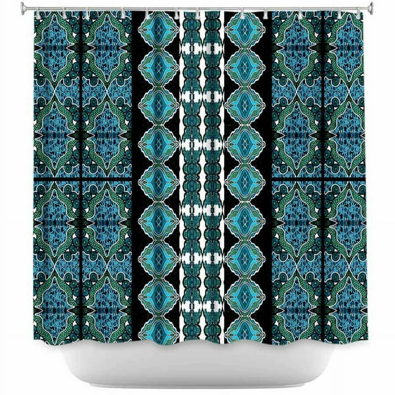 DiaNoche Designs Unique Bathroom Shower Curtains by Susie Kunzelman - Blue Bonnet II