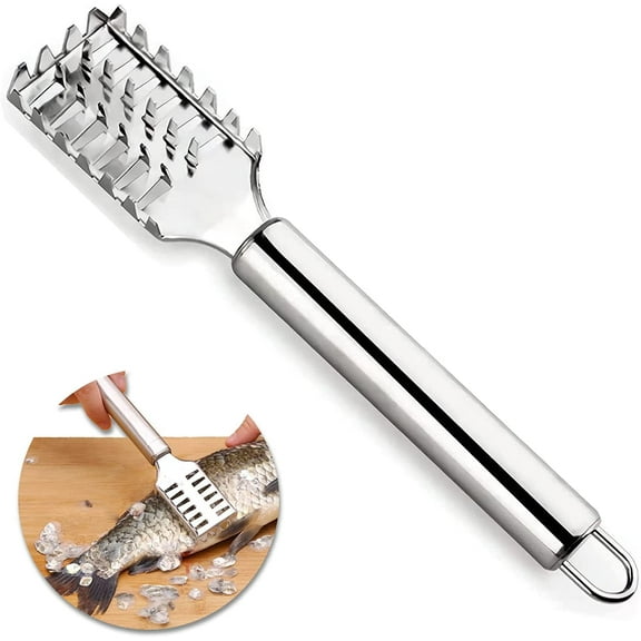 Shanggao FreshHub Fish Scaler, Fish Scale Remover,Fish Scaler Brush Fish Scaler Remover,Quickly Remove Fish Scale Stainless Steel,Easily Remove Fish Scales Without Fuss Or Mess