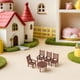 thumbnail image 4 of GOOHOCHY Juego de 2 mesas y sillas en miniatura para casa de muñecas, muebles para micropaisajes, mesa de comedor y silla de plástico, accesorios para modelismo y manualidades., 4 of 8