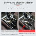 thumbnail image 4 of Car Center Console Carbon Fiber Gear Shift Panel Cover Trim for 5 Series G30 G31 6 Series G32 Decorative Stickers, 4 of 5