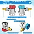 thumbnail image 7 of AC R134A Adapter Quick Coupler Kit, R134a Tank Tap Valve R134a to R22/410a for Air Conditioning Refrigeration System, 7 of 7