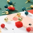 thumbnail image 4 of Christmas Themed Push Pins Metal Binder Clip Paper Clamp Cork Notice Board Pin, 4 of 10