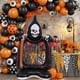 thumbnail image 2 of 1pc, Party Scene Layout Halloween Base Skull Picture Frame Aluminum Film Balloon Halloween Party Horror Balloons, Halloween Decor Supplies, 2 of 4