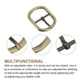 thumbnail image 3 of Uxcell 4Pack 1.18" Single Prong Belt Buckle Oval Center Bar Buckles for Leather Craft, Bronze, 3 of 6