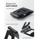 thumbnail image 4 of Soporte para tableta Nulaxy, doble plegable, de aluminio, para iPad, negro, 4 of 6