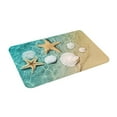 thumbnail image 2 of Bathroom Rugs Beach Seashell Bath Mat Ocean Coastal Mats Front Kitchen Rug Carpet for Kitchen Hall Inside Outdoor 16 X 24 Inch, 2 of 8