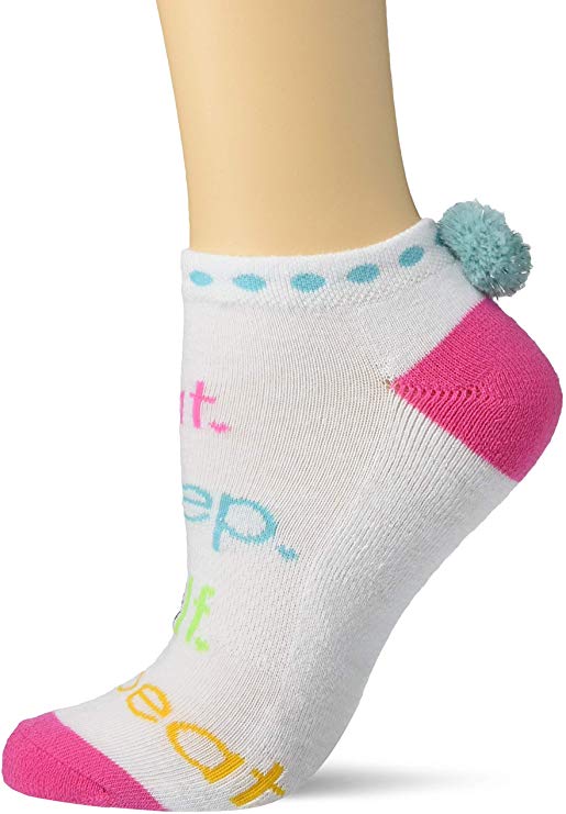 K. Bell Socks - Women's No Show Socks - K Bell - Eat Sleep Golf White ...