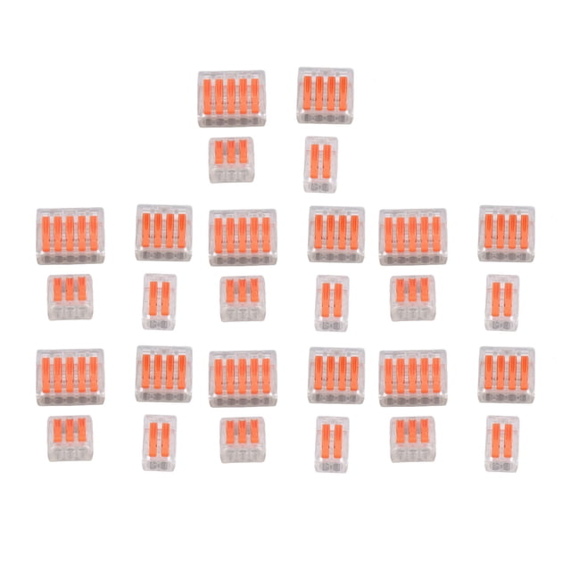 Surtido de 40 conectores compactos para cables conductores, empalmes rápidos, 32 A