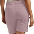thumbnail image 5 of Hpapadks Women's Pants Vintage Solid High Waisted Stretchy Shorts Womens Slacks Light Pink XL, 5 of 6