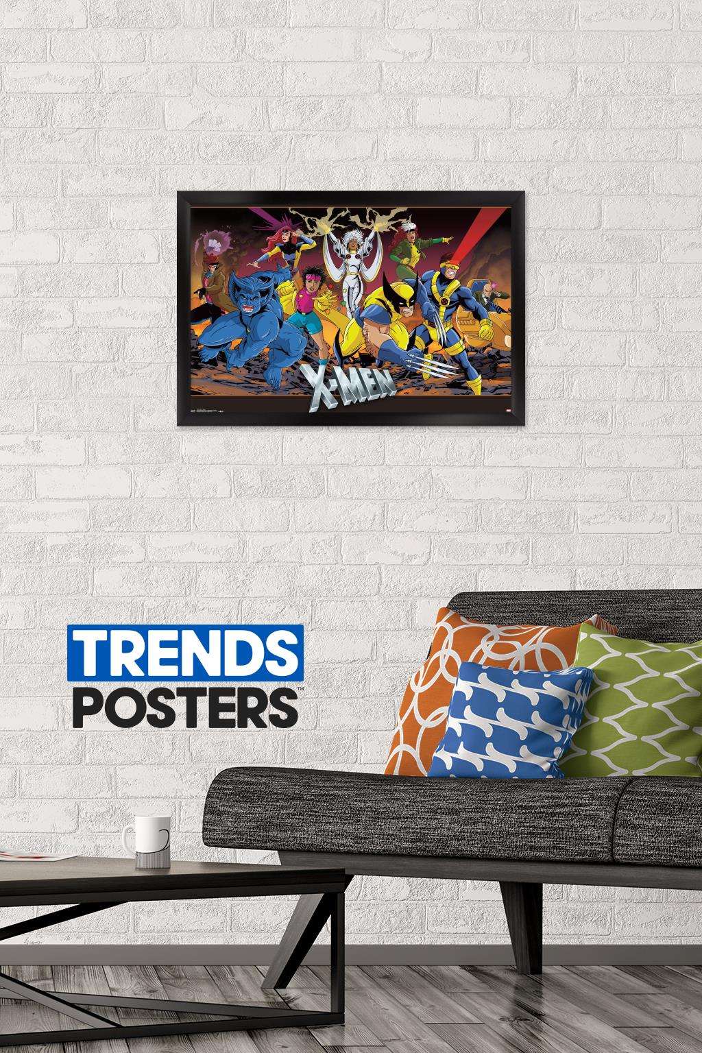 Marvel Comics - The X-Men - Group Wall Poster, 14.725" x 22.375", Framed