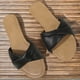 thumbnail image 4 of Sandalias Planas Senadas Mujeres Con Cuero Suave para Interiores Al Aire Libre, 4 of 8