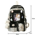 thumbnail image 3 of FDDMis Laptop Backpack Women Leather Backpack for Women Backpack with Shoe Compartment Backpack Purse Working Bags for Mochila Laptop School, Pink One Size, 3 of 5