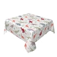 thumbnail image 2 of Wukai Cute Dinosaur Waterproof Tablecloth for Kitchen Dining, Fits Square Tables for 2-4 Seats -54"x54", 2 of 7