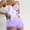 Purple, variant on Dvkptbk Swimwear Women Cover Ups for Swimwear Women Women's Fashion Bikini Set Swimsuit Two Piece Filled Solid Swimwear Beachwear