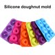 thumbnail image 3 of Naiovety Molde para rosquillas de 6 cavidades, bandeja antiadherente de silicona para hornear, resistente al calor, reutilizable, para hacer Type2 NO2, 3 of 6