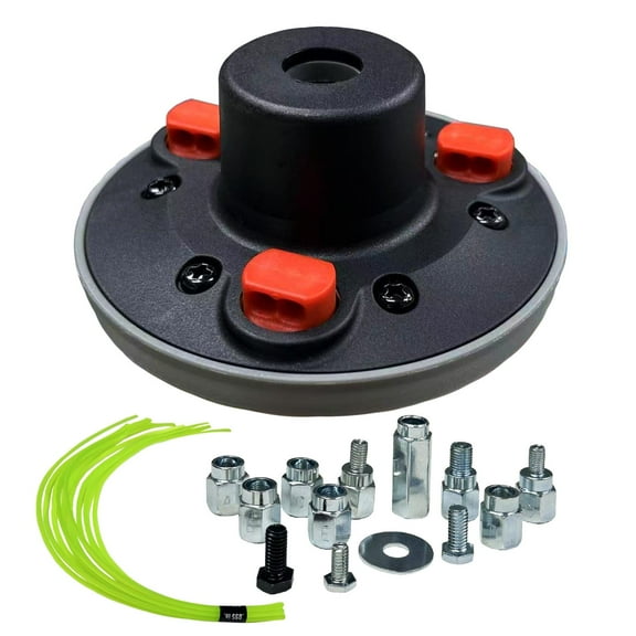 Universal Weed Eater Head, Easy Load String Trimmer Head Replacement Weed Wacker Head for Echo, Ego, Dewalt, Stihl, and Husqvarna, Includes 12pcs 1FT-0.095" Trimmer Line