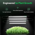 thumbnail image 2 of Luces de cultivo T5 para plantas de interior, espectro completo de 5000 K, 28 W (4 x 7 W), tira de luz LED de planta de 1 pie con temporizador y drive, 2 of 8