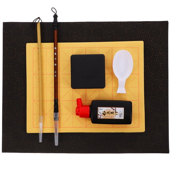KAKOWELY calligraphy pens set 1 Set Calligraphy Set For Beginners With Ink Stone Writing Brush And Ink For Chinese And Japanese Calligraphy Practice And Art