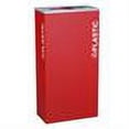 thumbnail image 2 of Ex-Cell Kaiser RC-KD17-PL RBX Rectangular Plastic 17 GallonRecycling Receptacle, Ruby Texture, 2 of 3