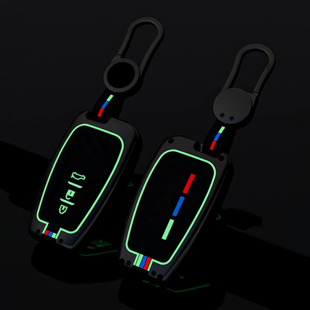 Zinc Alloy Smart Remote Key Fob Cover Compatible for Toyota Camry RAV4 Highlander Avalon C-HR Prius Corolla GT86 2018-2022 Case Protector 4 Buttons