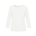 thumbnail image 3 of Inglocry Girls Basic Long Sleeve Shirts Toddler Kids Soft Cotton T-Shirt Crew Neck Fall Winter Tee Tops White 11-12Y, 3 of 5