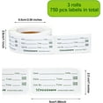 thumbnail image 5 of Catering Food Labels Food Date Storage Labels 1 x 2 Inch Removable Freezer Labels Easy to Remove Safety Date Sticker, 5 of 5