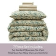 thumbnail image 4 of Virtu King Comforter Set, Biomorphic Design King Size Comforter Set, 7-Pc All Season Bedding Comforter Set, Cream, 4 of 8