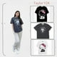 thumbnail image 2 of Camiseta Sanrio Hello Kitty con estampado de dibujos animados, Top de cuello redondo, versión coreana, moda urbana con personalidad, manga corta de algodón Y2K para chica, 2 of 4