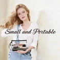 thumbnail image 3 of Clear Travel Makeup Bag Cosmetic Toiletry Organizer TSA Approved Waterproof Pouch for Brushes and Accessories PVC Zippered Case 1-Piece Black, 3 of 7