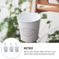 thumbnail image 4 of Shisuyan 3pcs Simple Hanging Flower Buckets Pretty Iron Planters Vintage Flower Pots, 4 of 8