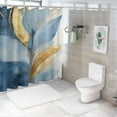 thumbnail image 7 of PRATYUS Abstract Brush Strokes Printed Shower Curtain Decor Washable Shower Curtain for Bathroom with Hooks 100% Polyester Fiber 69x72, 7 of 7