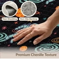 thumbnail image 6 of ODIKA 6'x9' Washable Area Rug Astronaut Cyber Arcade Galaxy Motifs Sapcerug Fireworks Anime Flowing Dynamic for Queen Size Bedroom, Under Bed, Master Suite, Easy Care, Non-Shedding, 6 of 7