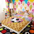 thumbnail image 4 of Erosebridal Soccer Ball Full Size Sheets, Cute Sport Bed Sheets for Girls and Boys, 4-Piece, 1 Flat Sheet, 1 Fitted Sheet and 2 Pillowcases, 4 of 6